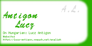 antigon lucz business card